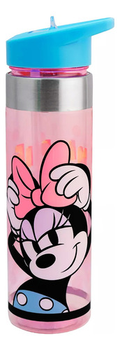 Botella De Agua Ligera Con Manija Para Niños Varios Diseños Minnie 1721-376