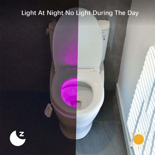 Luz Nocturna Para Inodoro Con Sensor De Movimiento, Lámpara