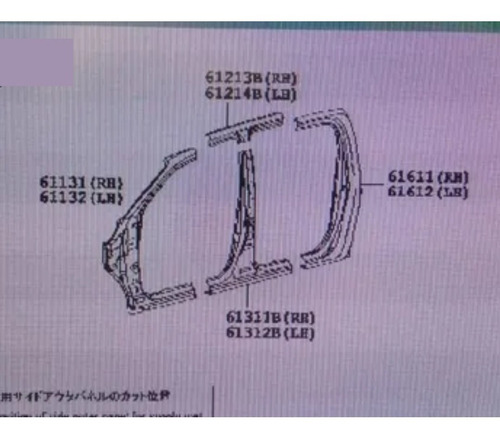 Panel Lateral Toyota Hilux Dubai 2017 2018 Original