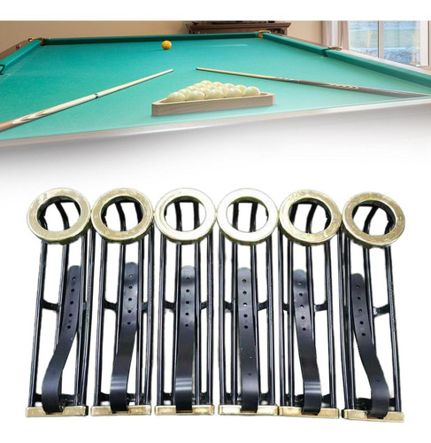 6x Suministros De Pista De Bolsillo For Mesa De Billar,