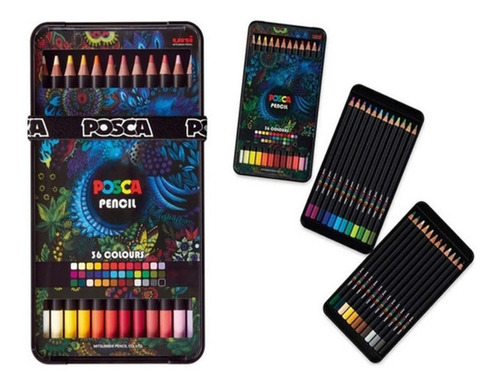 Lapices Profesionales Posca X36 Colores Excelente Calidad