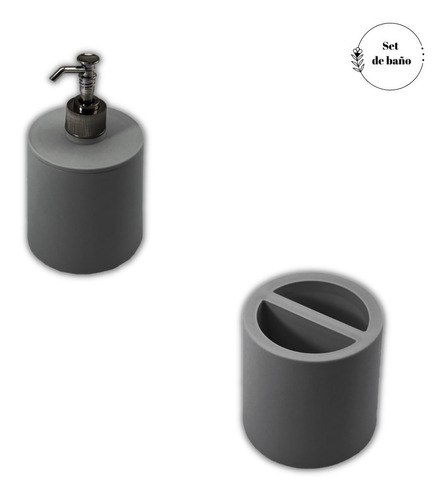 Set Accesorios Para Baño +  Dispenser Jabon Cepillo