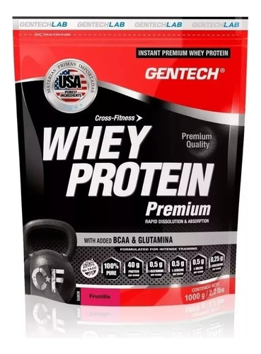 Whey Protein Premium C/ Bcaa Y  Glutamina Gentech 1 Kg 