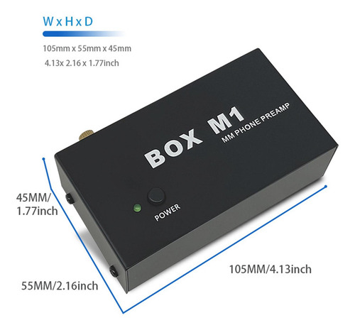 Box M1 Preamplificador Phonogrografía Preamplificador