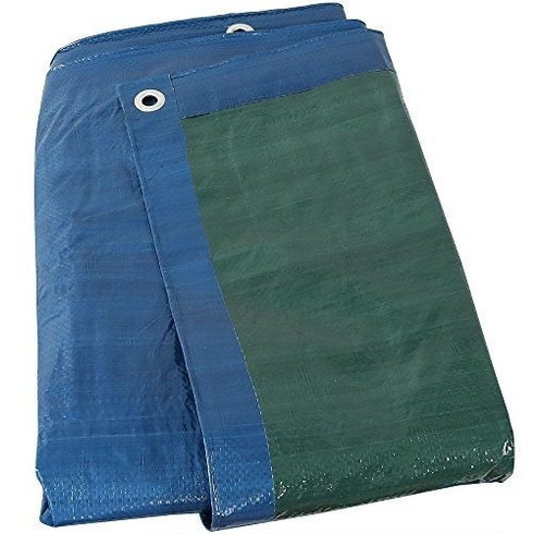 Lona Azul / Verde Sunnydaze - Cubierta Protectora Reversible