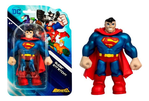 Muñeco Estirable Monsterflex Dc Superman Candos 