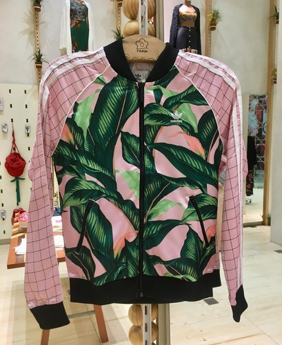 jaqueta floresta linda adidas
