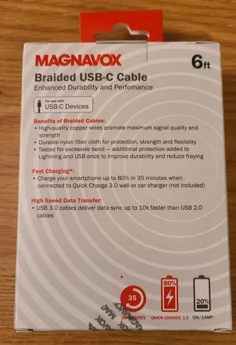 Magnavox Quick Charge 3.0 Wall Charger