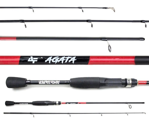 Vara Molinete Albatroz Agata 1,68m 6-12lbs - 2 Partes