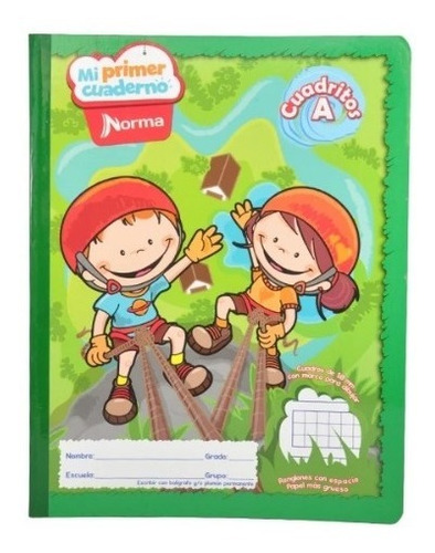 Mi Primer Cuaderno Norma Cuadritos A 50 Hojas 3 Piezas