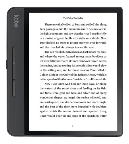 E-Reader Kobo Forma 32GB preto com tela de 8" 300ppp