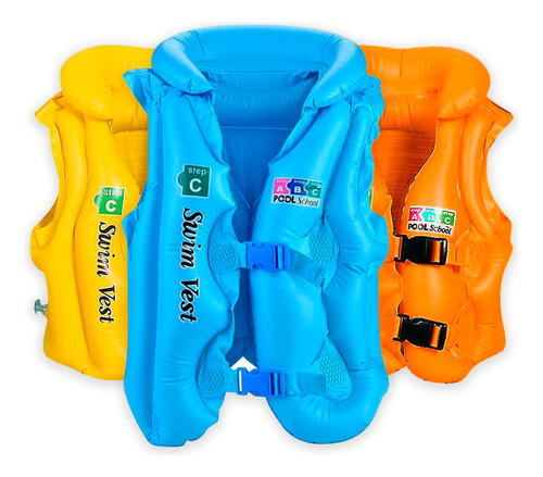 Chaleco Flotador Inflable Salvavidas Alberca Niños Ch M G