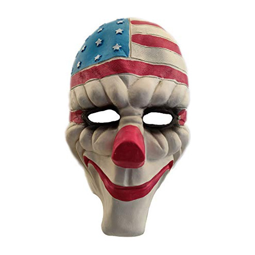 Payday2 Clown Mask Halloween Traje De Hallowex Latex Ca...