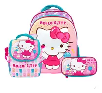 Comprar Scool Magic Mochila A4 Lonchera Cartuchera Hello Kitty 3d Color Multicolor