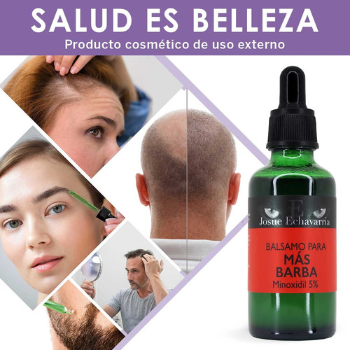 Balsamo Minoxidil 5% Con Bergamota 50ml Y Gel Fijador 60g