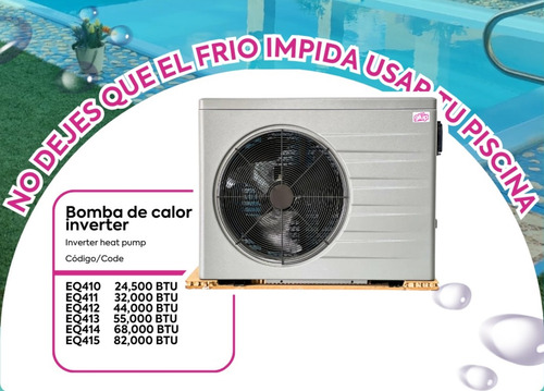 Bomba De Calor Glüp 68,000 Btu Inverter Para Piscina