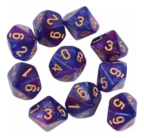 comprar 10 Dados D10 Rpg Vampiro Lobisomen Mago White Wolf Tormenta