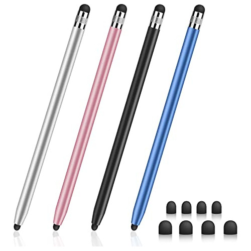 Lapiz Optico Para Pantallas Tactiles Multicolor 4 Piezas