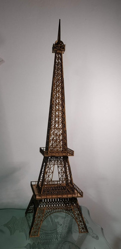 Imagen 3 de 4 de Torre Eifel Paris 1mt Alta En Mdf 2.5 Mm Corte Laser Madera