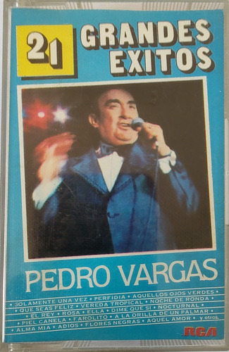 Cassette De Pedro Vargas 21 Grandes Éxitos (2106 