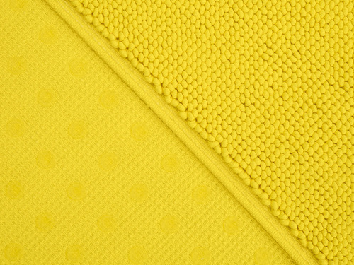 Alfombrillas De Baño Antideslizantes 100% Algodón Amarilla