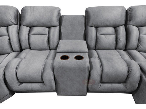 Sala Modular Esquinera Con 3 Reclinables Mod. Hermes