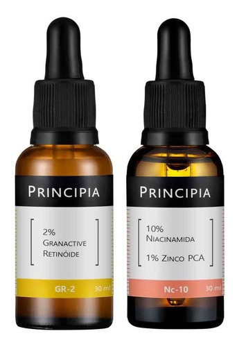 Kit 2 Séruns Principia Niacinamida + Retinóide Tipo de pele Todos