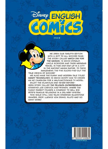 Hq Disney English Comics Gibi Em Inglês Tio Patinhas Vol. 10