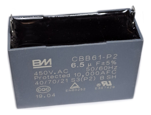 Capacitor Concensador De Arranque Cbb61 6.5uf 450vac