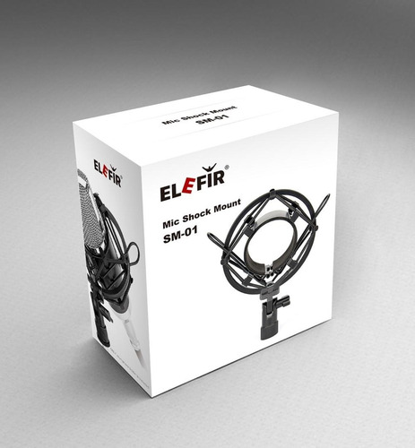 Imagen 10 de 10 de Shock Mount Standard Para Microfono Condenser Marca Elefir