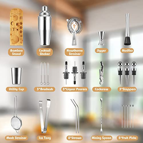 Semderm Cocktail Shaker Set Mixology Bartender Kit Con Sopor