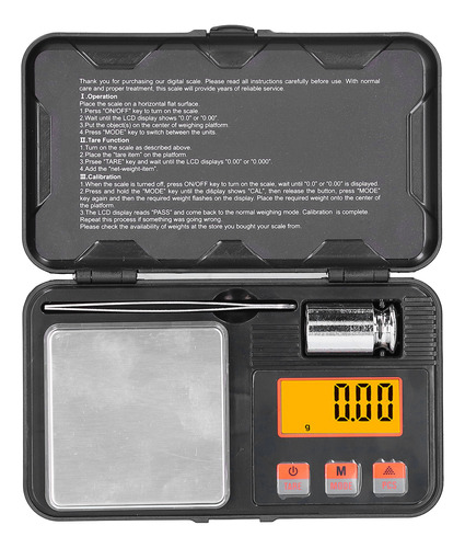 Escala De Gramos, Pantalla Lcd Para Joyas, 200 G/0,01 G, Min