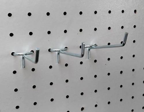 Ganchos Blisteros Peroque Panel Perforado 8cm X 50 U