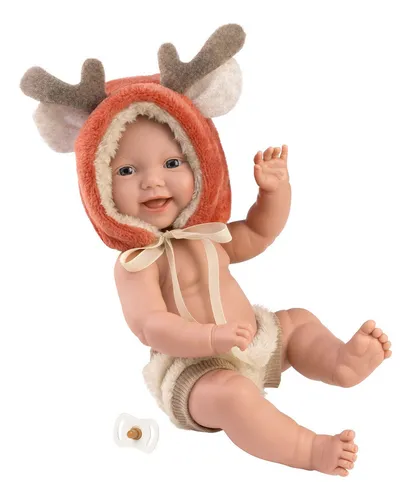 Muñeco Llorens Mini Baby Bebote Disfraz Ciervo Bebote 30 Cm
