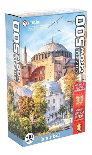 Jogo Quebra Cabeça Turquia Cidade Istambul Puzzle 500pç Grow