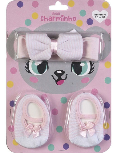 Imagem 1 de 1 de Kit 3 Sapatilhas Faixas De Cabelo Bebê Meninas Confortável