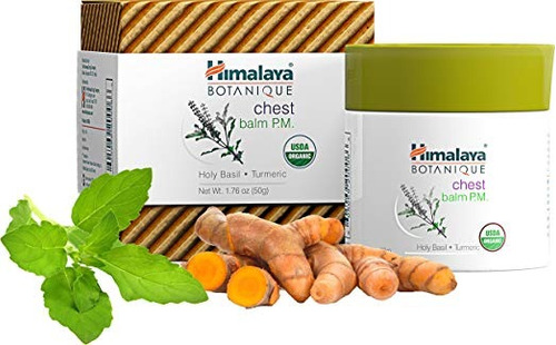 Pecho Himalaya Bálsamo Con Eucalipto, La Cúrcuma Y La Albaha