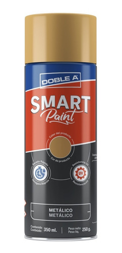 Aerosol Pintura Dorado Metalizado Secado Rapido 350ml (caba)