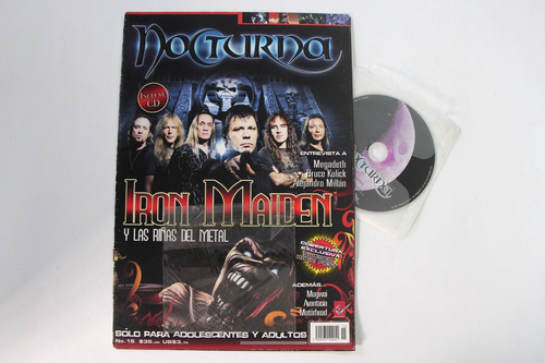 Gusanobass Revista Nocturna N15 Iron Maiden Cd Megadeth Post