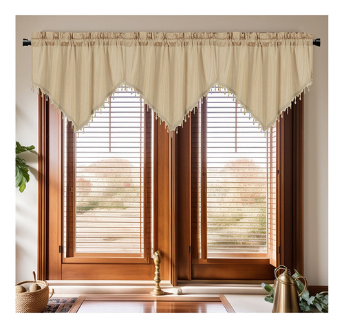 Cortinas Cortas En Forma De C Curtains, Cortinas De Color Li