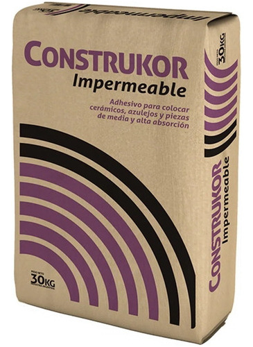 Adhesivo Klaukol Construkor Impermeable 30 Kg Ceramicos Mm