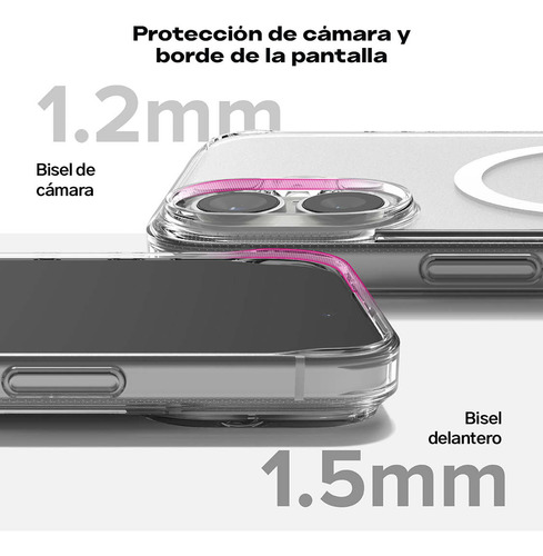 Case Ringke Fusionmag Para iPhone 16 Plus Compatible Magsafe