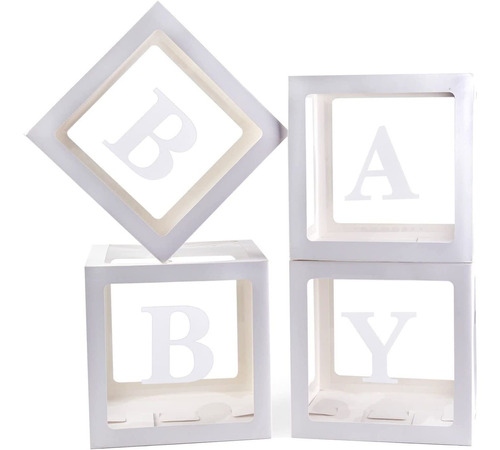 Cajas Para Bebés Con 4 Piezas De Letras, Bloques De Ca...