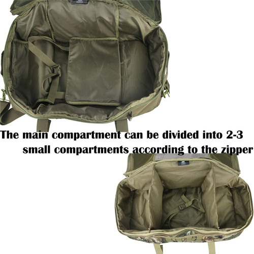 Mochila Militar 3 En 1 Para Gimnasio Y Viaje Modelo X 45l Color Nombre Del Diseño