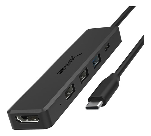 Concentrador Usb Tipo C Multipuerto Sabrent Con Hdmi 4k | En