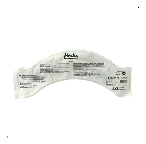 Tubo Endotraqueal Com Cuff Balão 8.5 Medix
