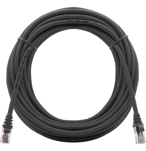 Patch Cord Para Internet Cat6 100% Cobre Cinza 8 Metros