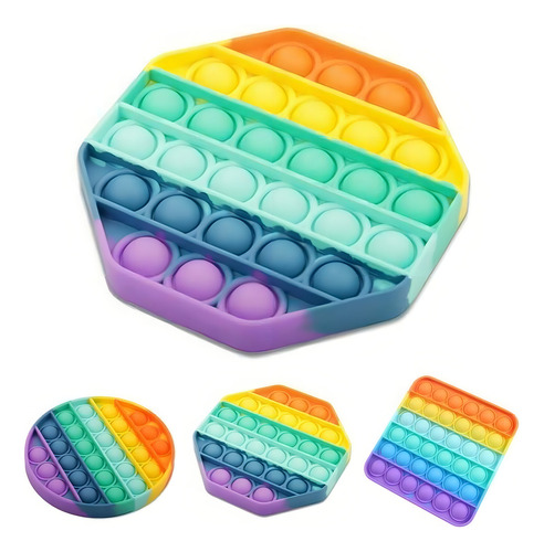 Pop It Fidget Toys Brinquedo Anti Stress Sensorial Colorido