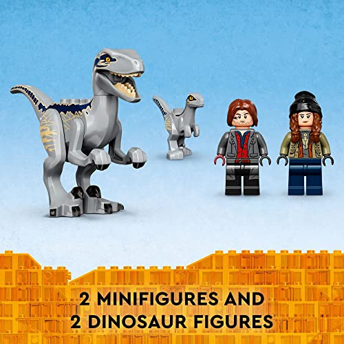 Lego 76946 Jurassic World Trampa Velociraptor Blue Y Beta