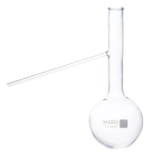 Balon De Destilacion 500ml Vidrio Borosilicato 3,3